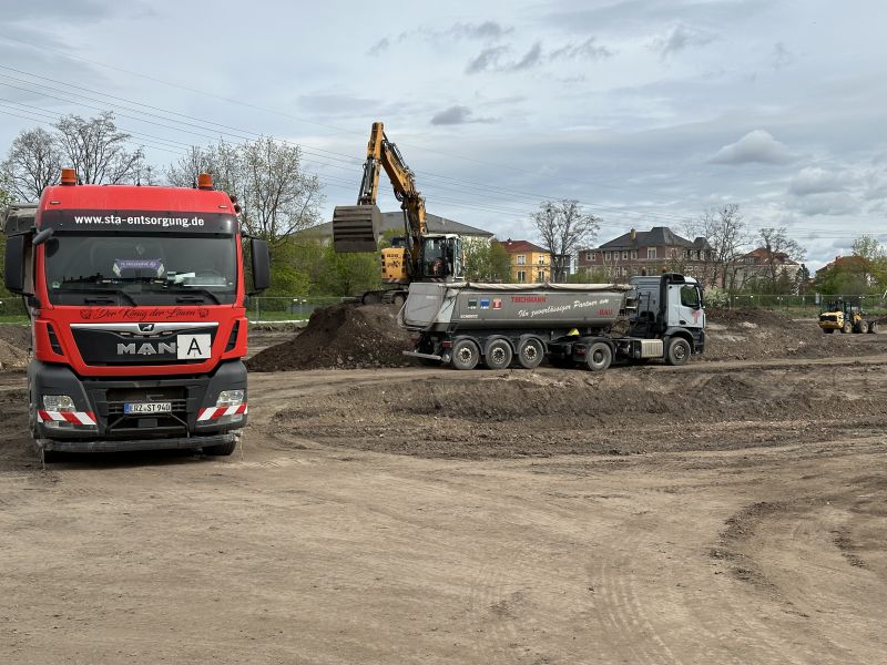 Baustart Neubau Freiberger Strasse